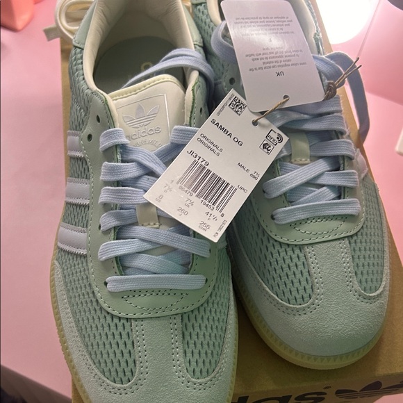 Adidas OG Samba Sage green with gum bottom Men 8 Women’s 9.5 - Picture 5 of 8